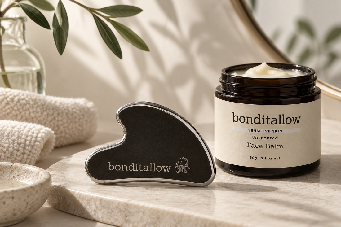 Facial Gua Sha Routine: Tallow Balm Techniques