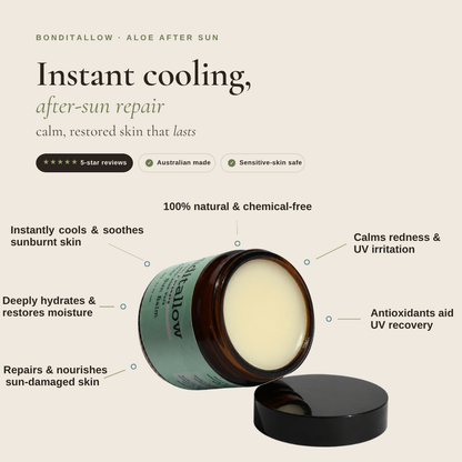 Aloe kühlender Balsam nach dem Sonnenbad